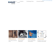 Tablet Screenshot of karamshoes.com